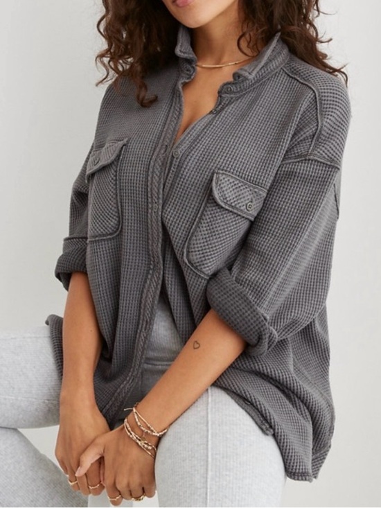 aerie Tops - Aerie LumberJane Waffle Knit Shirt
